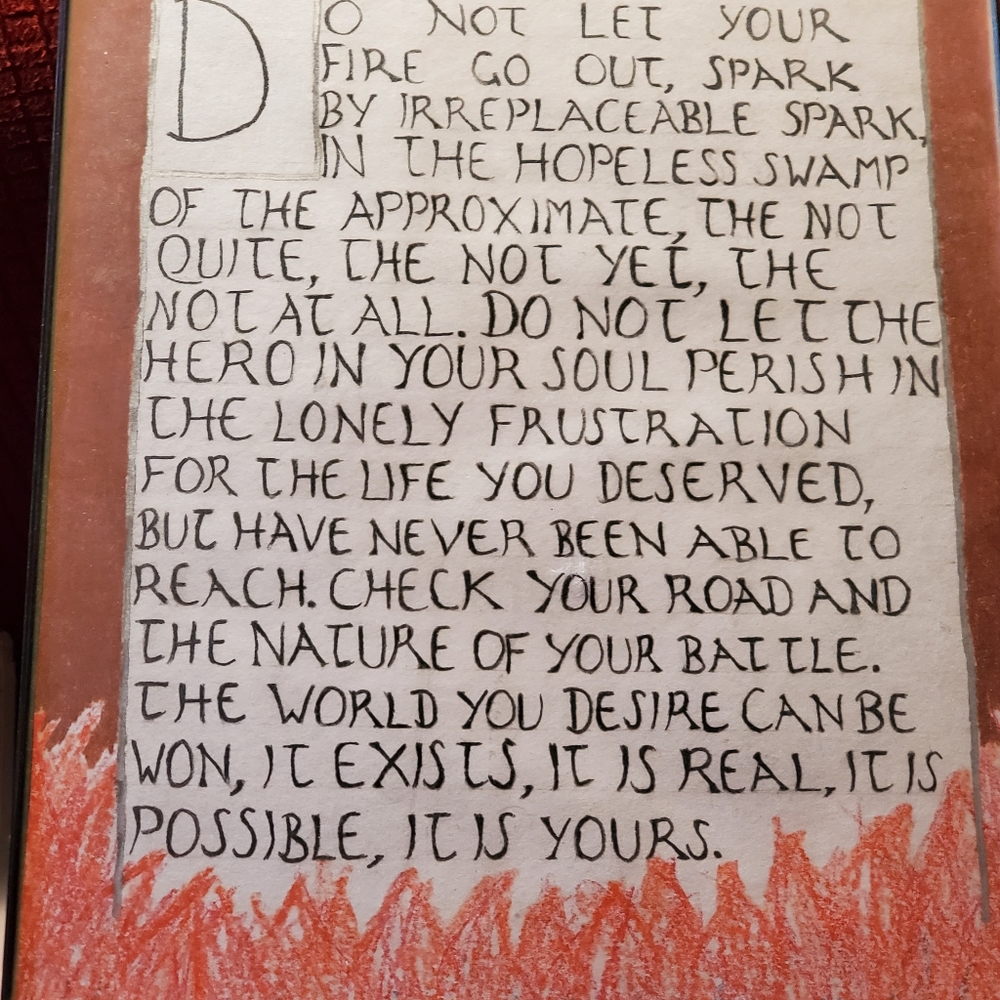 Picture frame with picture